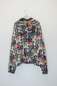 PATTERN NYLON ZIP HOODIE JACKET / MULTI [SIZE: M USED]