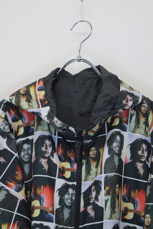 PATTERN NYLON ZIP HOODIE JACKET / MULTI [SIZE: M USED]
