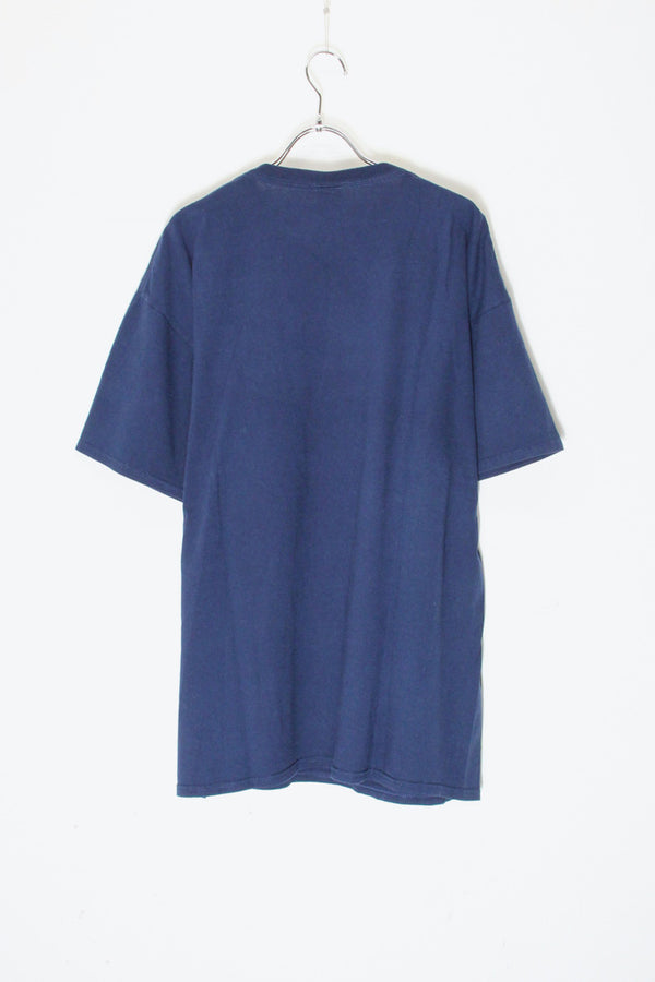 S/S NY YANKEES LETTERING PRINT SPORTS T-SHIRT / NAVY [SIZE: XL USED]