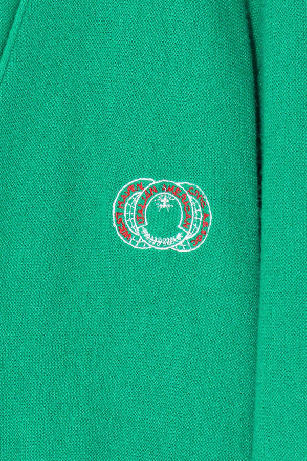 90'S ONE POINT ACRYLIC KNIT CARDIGAN / GREEN [ SIZE: L USED ]