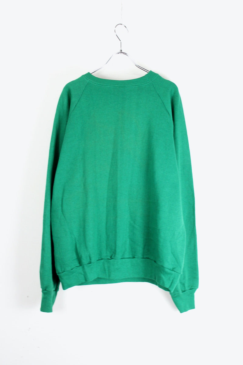 MADE IN USA 80'S TRICO TAG NY GETS SWEAT SHIRT / GREEN [SIZE: XL USED]