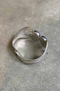 MADE IN MEXICO 925 SILVER BANGLE W/STONE [SIZE: ONE SIZE USED]