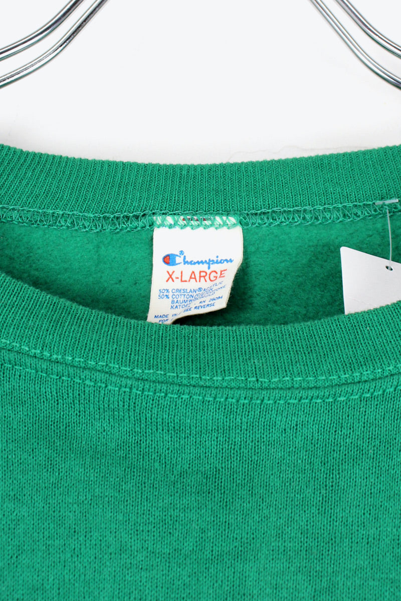 MADE IN USA 80'S TRICO TAG NY GETS SWEAT SHIRT / GREEN [SIZE: XL USED]