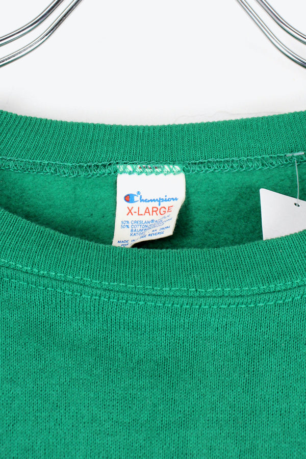 MADE IN USA 80'S TRICO TAG NY GETS SWEAT SHIRT / GREEN [SIZE: XL USED]