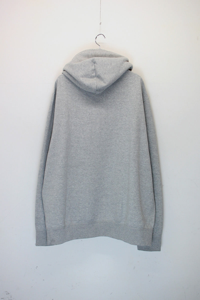 ONE POINT HOODIE SWEATSHIRT / GREY [SIZE: XL DEADSTOCK/NOS]