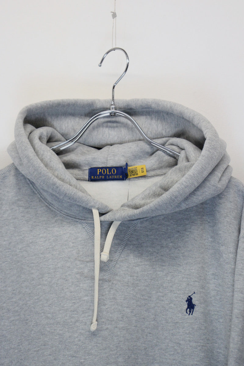 ONE POINT HOODIE SWEATSHIRT / GREY [SIZE: XL DEADSTOCK/NOS]