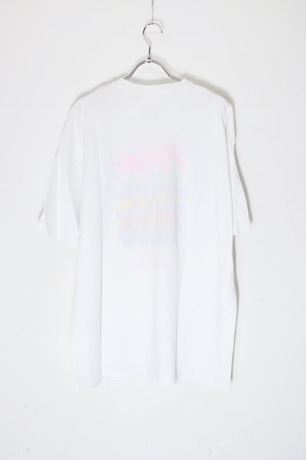 90'S S/S ST. JOHN PRINT T-SHIRT / WHITE [SIZE: XXL USED]