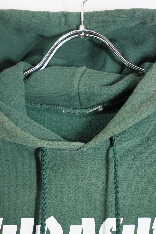 LOGO SWEAT HOODIE / GREEN [SIZE: M equivalent USED]