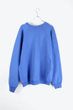 画像をギャラリービューアに読み込む, MADE IN USA 90&#39;S BE HAPPY MESSEGE SWEAT SHIRT / BLUE [SIZE: XL USED]
