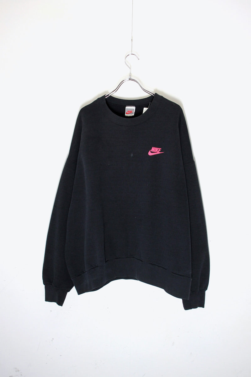 MADE IN USA 90'S JUST DO IT BACK PRINT SWEATSHIRT / BLACK [ SIZE:XL USED ]