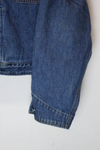 画像をギャラリービューアに読み込む, MADE IN USA 80&#39;S CORDUROY COLLAR DENIM JACKET / INDIGO [SIZE: XL USED ]

