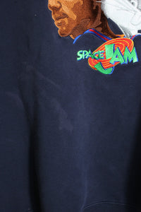 90'S SPACE JAM SWEATSHIRT / NAVY [SIZE: XXL USED]