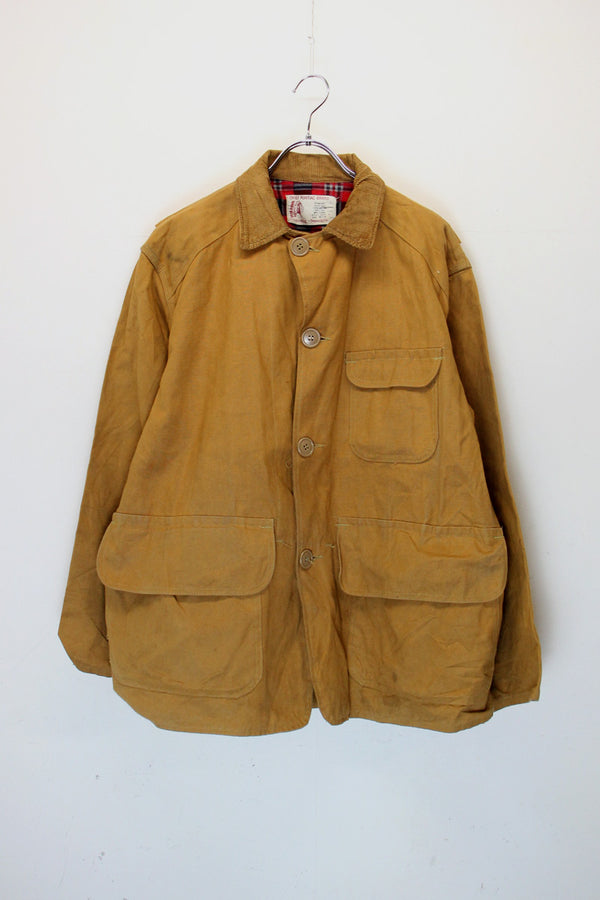 80'S HUNTING JACKET / CAMEL [SIZE: M USED]