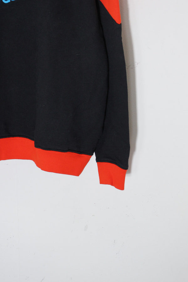 EXTREME SWEAT HOODIE / BLACK/ORANGE [SIZE: M USED]