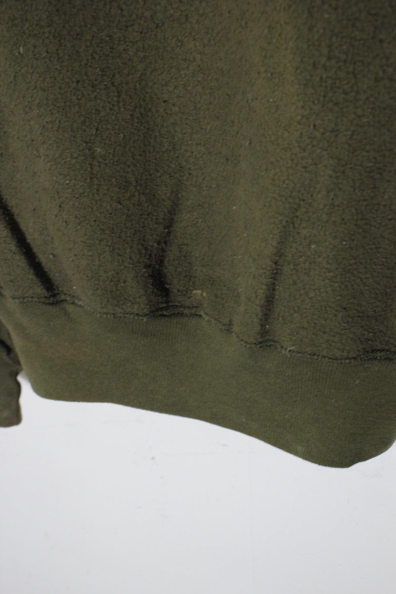 MADE IN MEXICO 90'S LOGO EMBROIDERY INSIDEOUT SWEATSHIRT / KHAKI [SIZE: M USED]