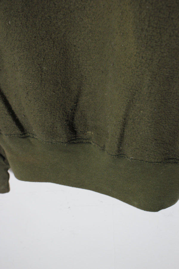 MADE IN MEXICO 90'S LOGO EMBROIDERY INSIDEOUT SWEATSHIRT / KHAKI [SIZE: M USED]