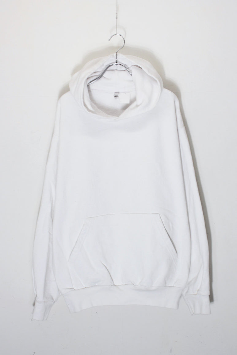 MADE IN USA 14OZ SWEAT HOODIE / WHITE [SIZE: L USED]