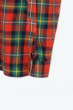 画像をギャラリービューアに読み込む, 90&#39;S L/S HUNTING CHECK SHIRT W/ SUEDE PATCH / RED / GREEN [SIZE: XL USED]
