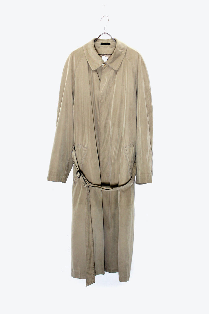 90'S BALMACAAN COAT W / WOOL LINER / BEIGE [ SIZE: L Equivalent, USED ]