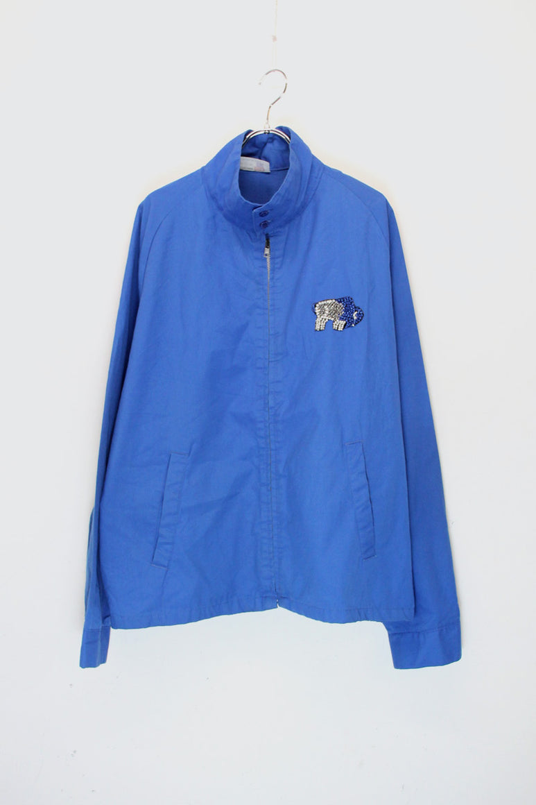MADE IN USA 80'S HARRINGTON JACKET / BLUE [SIZE: XL USED ]