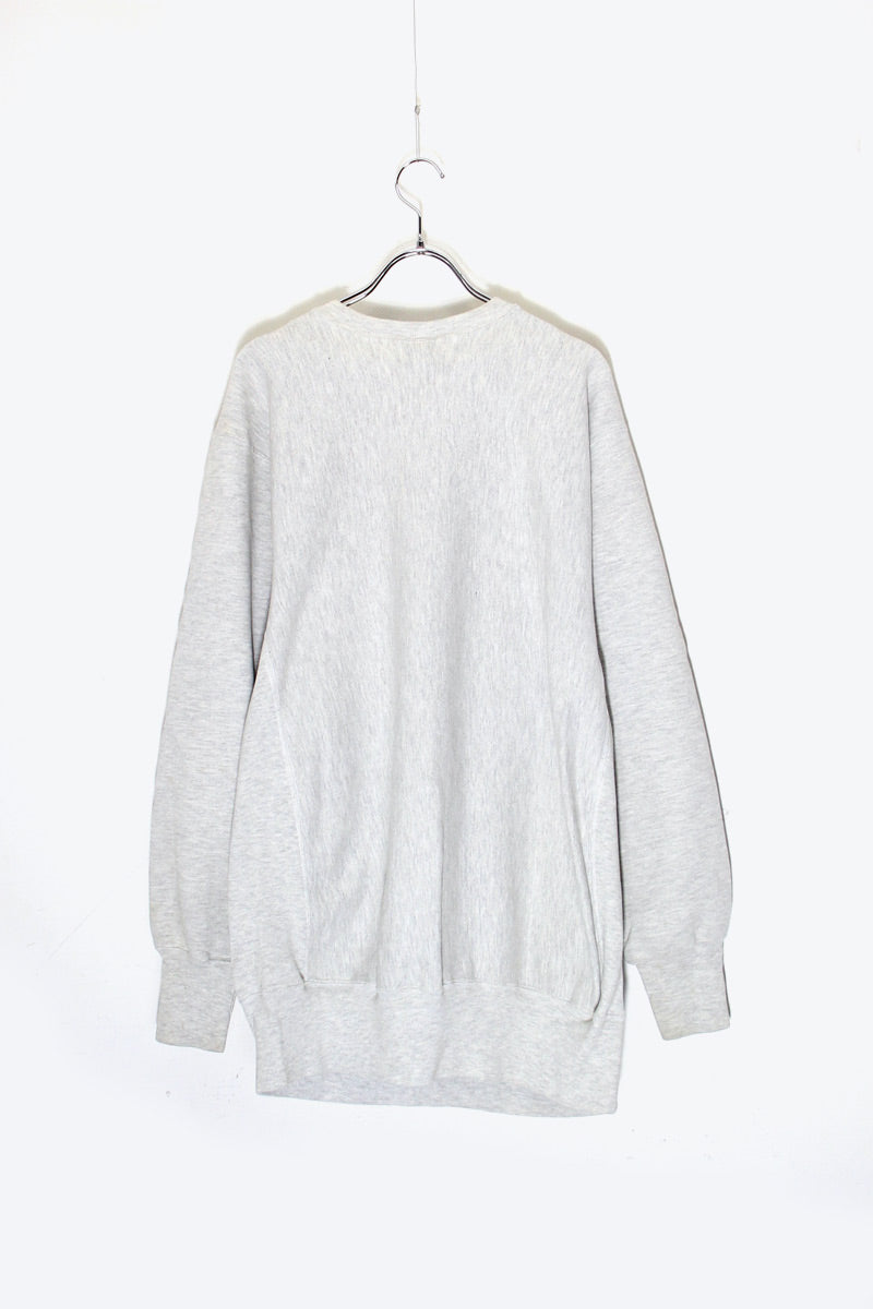 MADE IN MEXICO 90'S MASS PRINT REVERSE WEAVE SWEATSHIRT / GREY [SIZE: XXL USED]