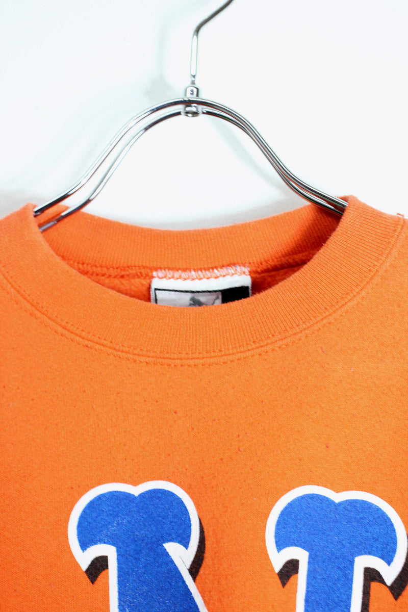 00'S MLB NY METS SWEATSHIRT / ORANGE [SIZE: L USED]