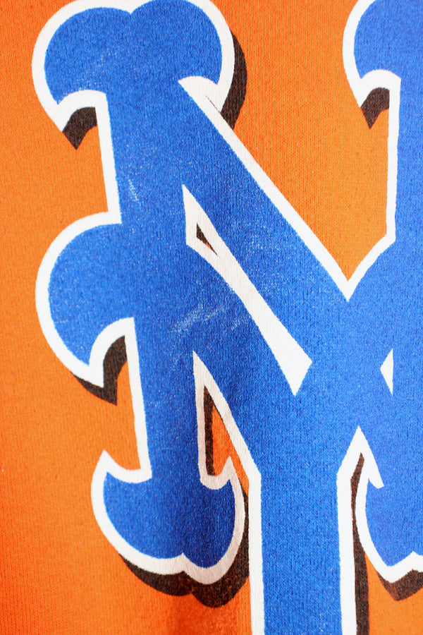 00'S MLB NY METS SWEATSHIRT / ORANGE [SIZE: L USED]