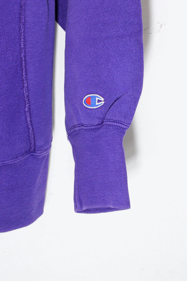 MADE IN USA 80'S ONE POINT REVERSE WEAVE SWEATSHIRT / PURPLE [SIZE: XL USED]