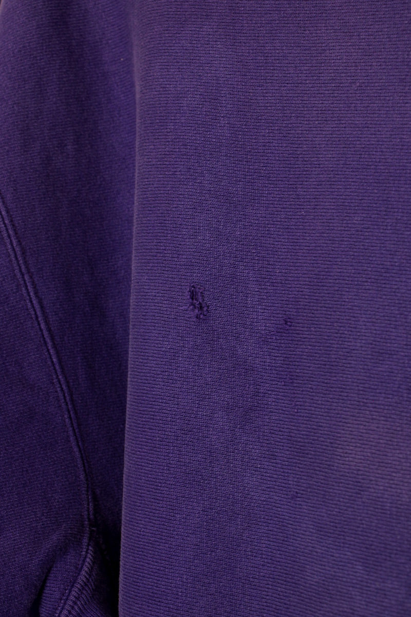 MADE IN USA 80'S ONE POINT REVERSE WEAVE SWEATSHIRT / PURPLE [SIZE: XL USED]