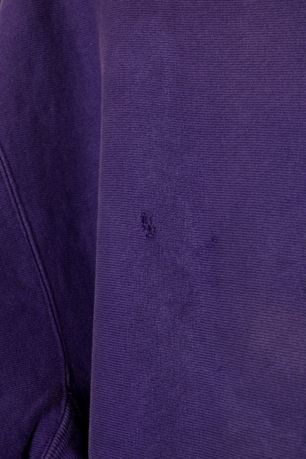 MADE IN USA 80'S ONE POINT REVERSE WEAVE SWEATSHIRT / PURPLE [SIZE: XL USED]