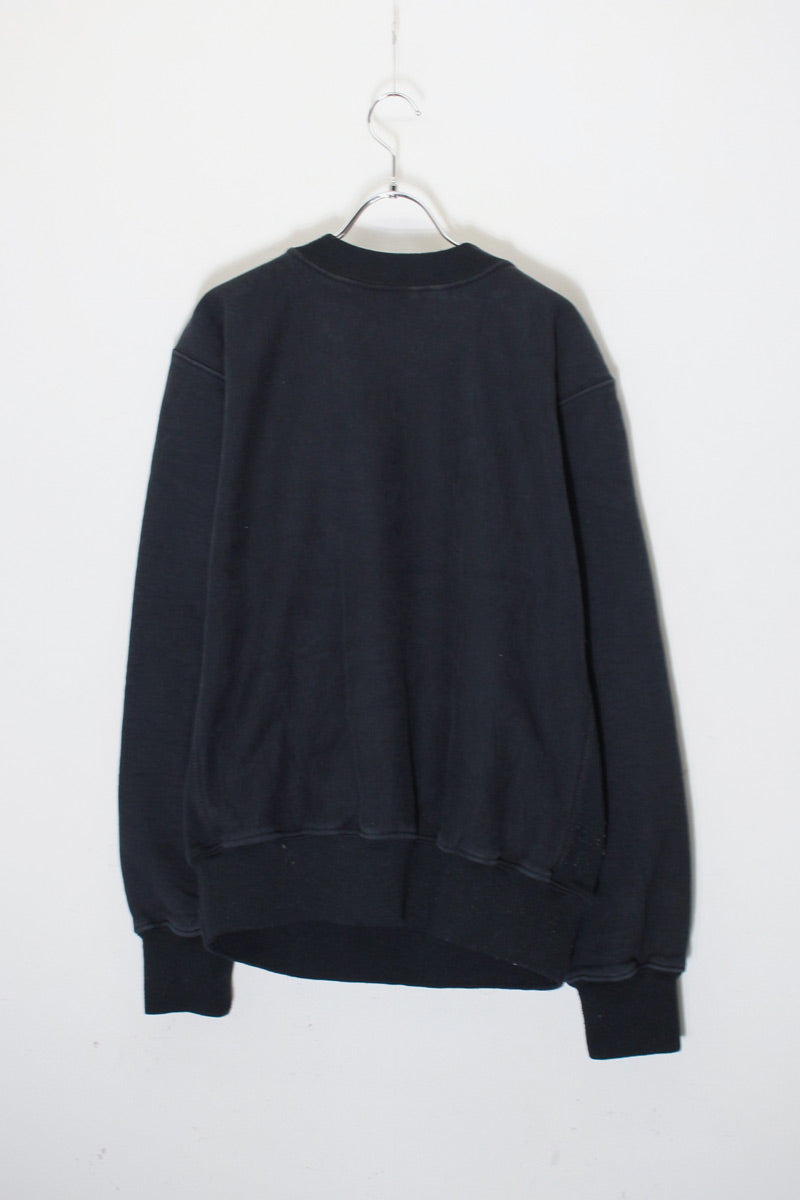 MADE IN USA IOWA REVERSE WEAVE SWEATSHIRT / BLACK [SIZE: L USED]