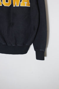 MADE IN USA IOWA REVERSE WEAVE SWEAT SHIRT / BLACK [SIZE: L USED]
