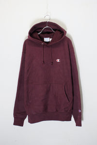 70'S 復刻タグ REVERSE WEAVE SWEAT HOODIE / BURGUNDY [SIZE: L USED]