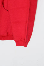 画像をギャラリービューアに読み込む, MADE IN USA 90&#39;S PULLOVER ADVERTISING SWEAT HOODIE DEADSTOCK/NOS / RED [SIZE: M USED]
