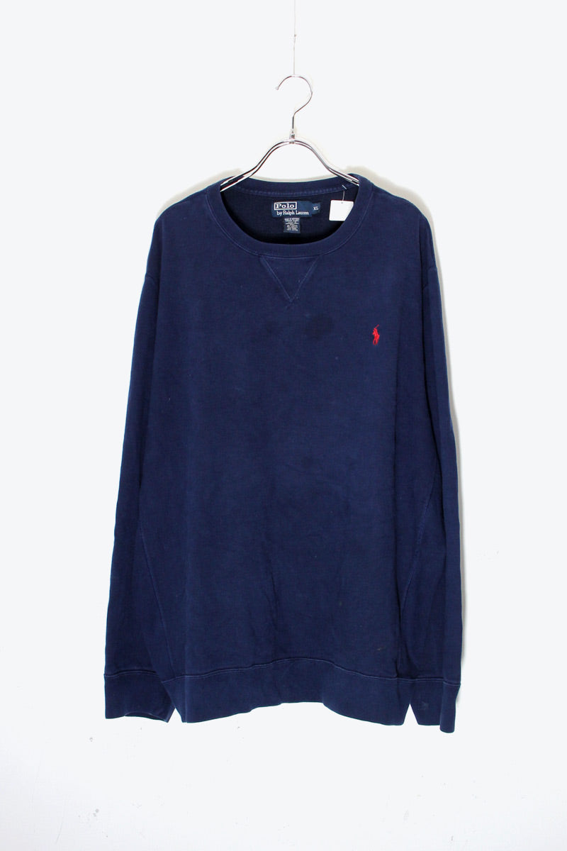MADE IN USA 90'S ONE POINT SWEATSHIRT / NAVY [SIZE: XL USED]
