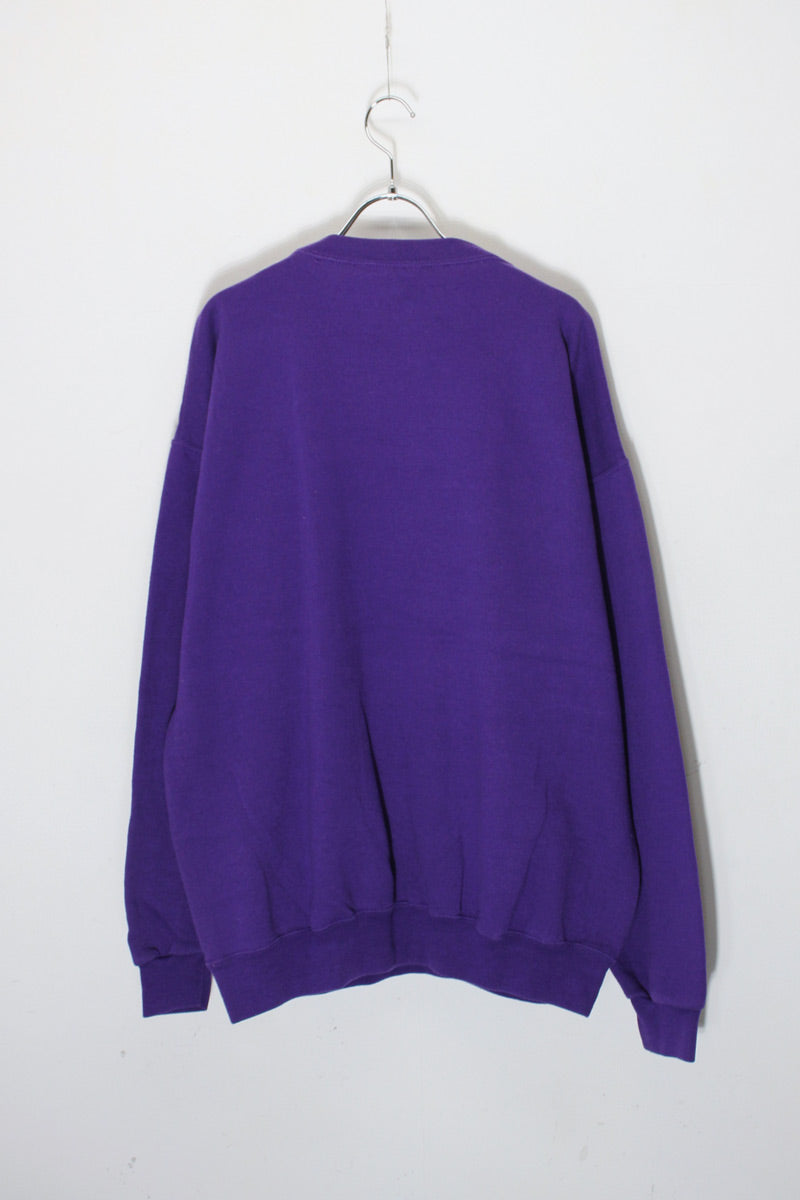 MADE IN USA VENICE BEACH PRINT SWEAT SHIRT / PURPLE [SIZE: XL USED]