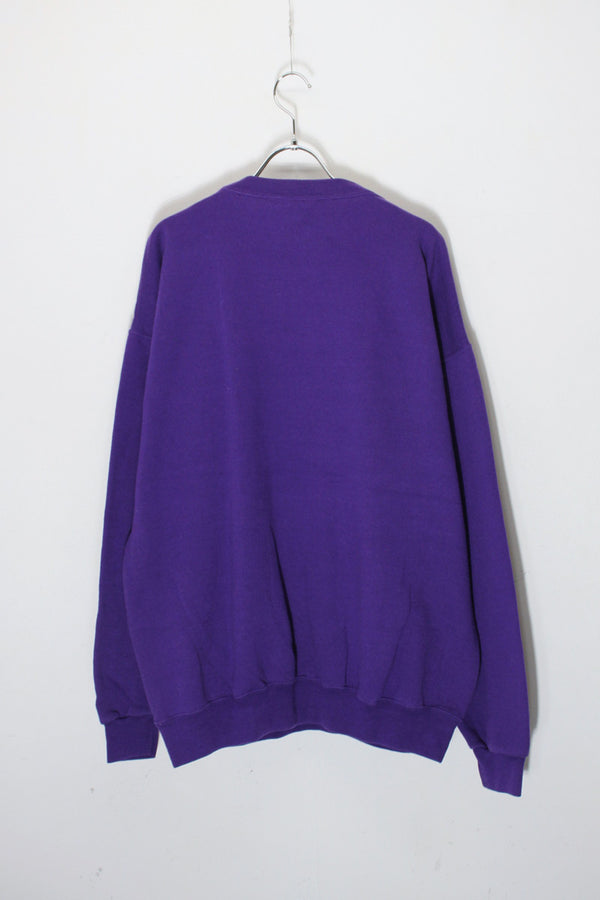 MADE IN USA VENICE BEACH PRINT SWEAT SHIRT / PURPLE [SIZE: XL USED]