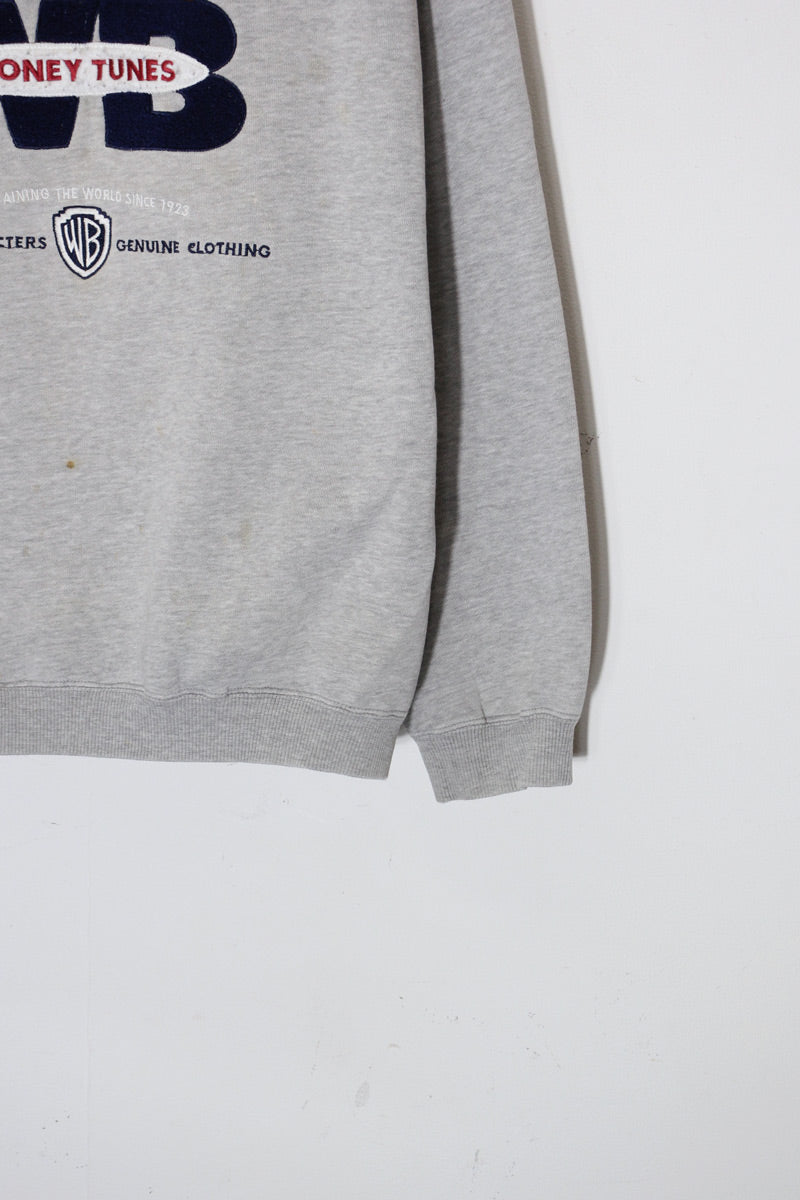 96'S LOONEY TUNES SWEATSHIRT / GREY [SIZE: L USED]