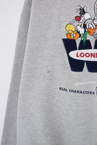 96'S LOONEY TUNES SWEATSHIRT / GREY [SIZE: L USED]