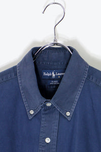 90'S L/S B.D BLAKE SHIRT / NAVY [SIZE: L USED]