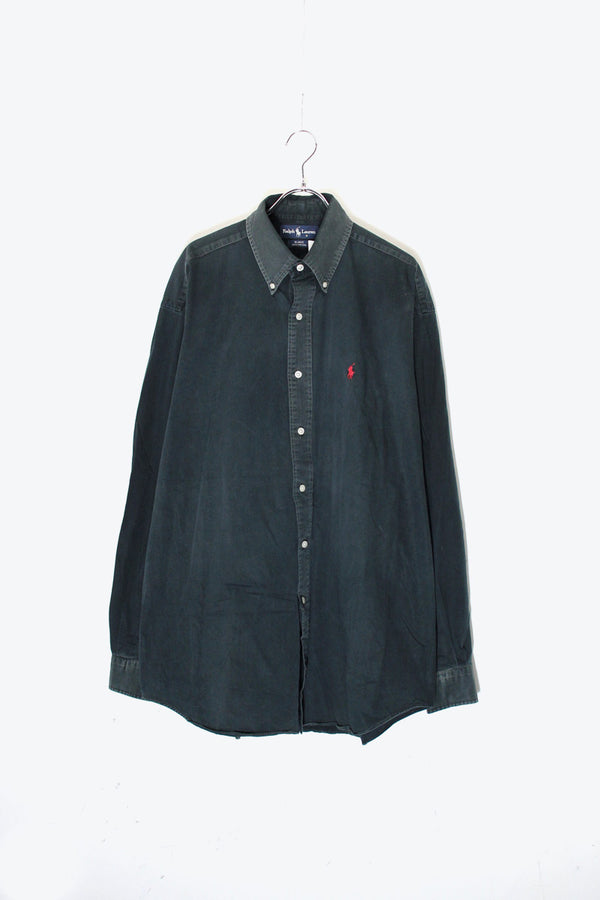 90'S L/S B.D BLAKE SHIRT / CHARCOAL [SIZE: L USED]