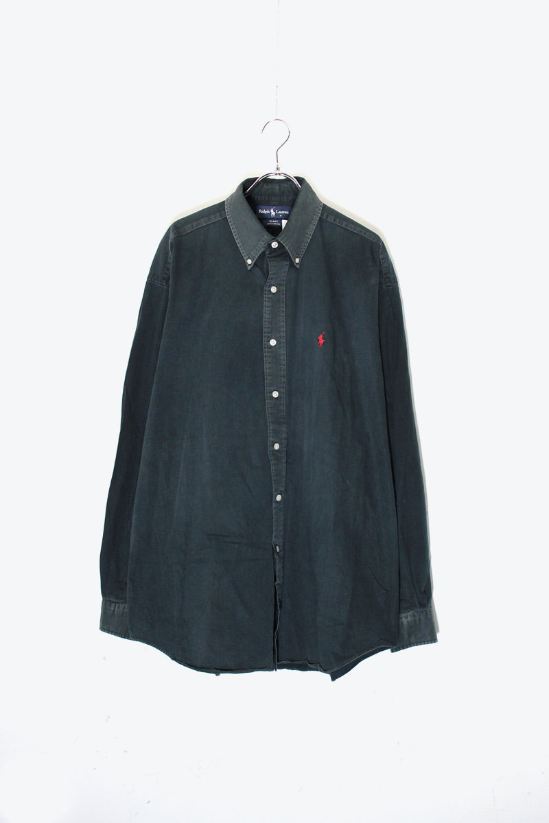 90'S L/S B.D BLAKE SHIRT / CHARCOAL [SIZE: L USED]