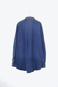 90'S L/S B.D BLAKE SHIRT / NAVY [SIZE: L USED]