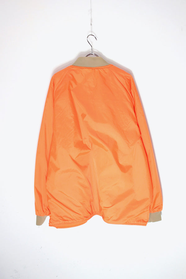 90'S REVERSIBLE NYLON FLEECE HUNTING JACKET / ORANGE [SIZE: L USED]