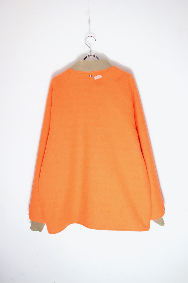 90'S REVERSIBLE NYLON FLEECE HUNTING JACKET / ORANGE [SIZE: L USED]