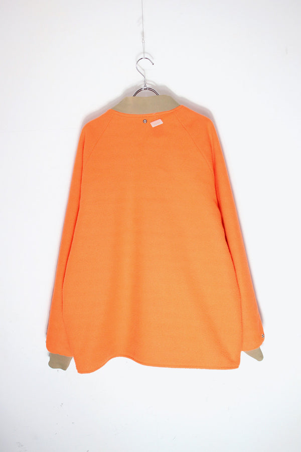 90'S REVERSIBLE NYLON FLEECE HUNTING JACKET / ORANGE [SIZE: L USED]