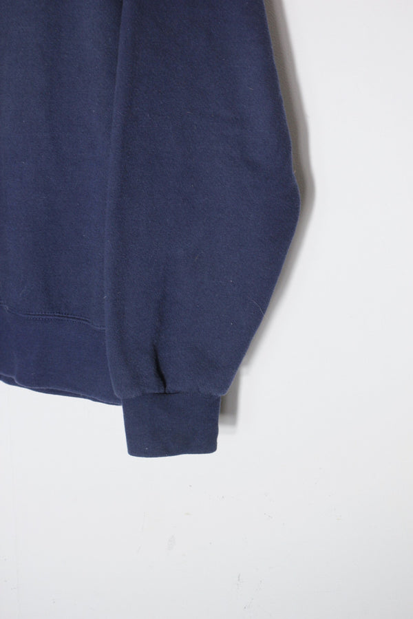 98'S MLB NY YANKEES EMBROIDERY SWEATSHIRT / NAVY [SIZE: XL USED]