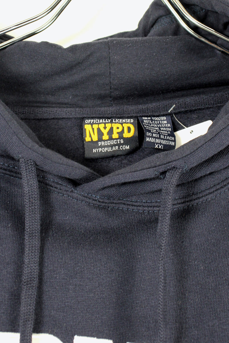 FDNY SWEAT HOODIE / NAVY [SIZE: XXL DEAD STOCK]