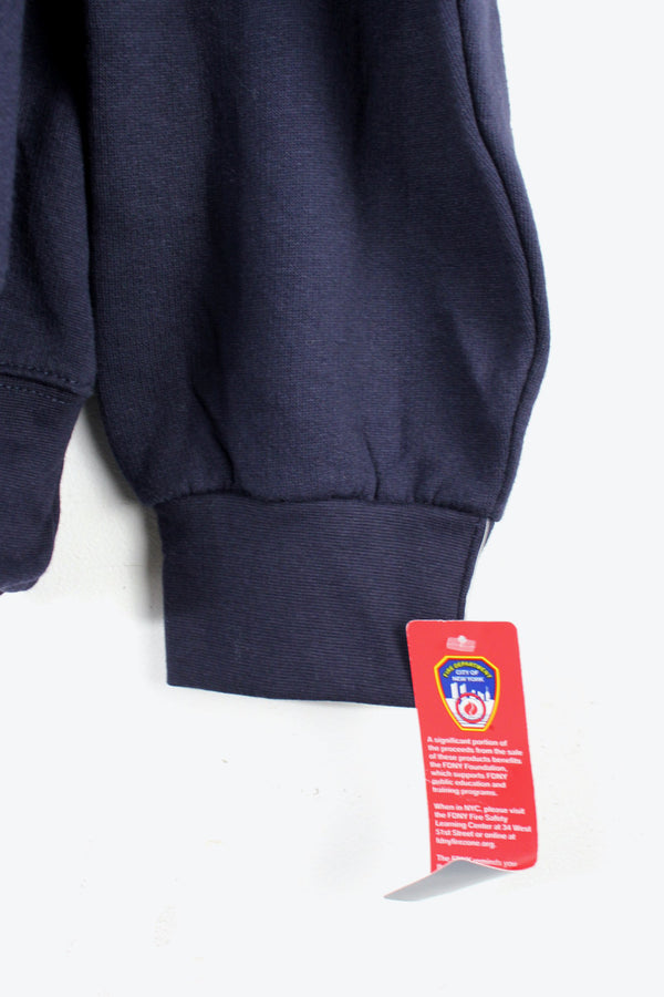 FDNY SWEAT HOODIE / NAVY [SIZE: XXL DEAD STOCK]