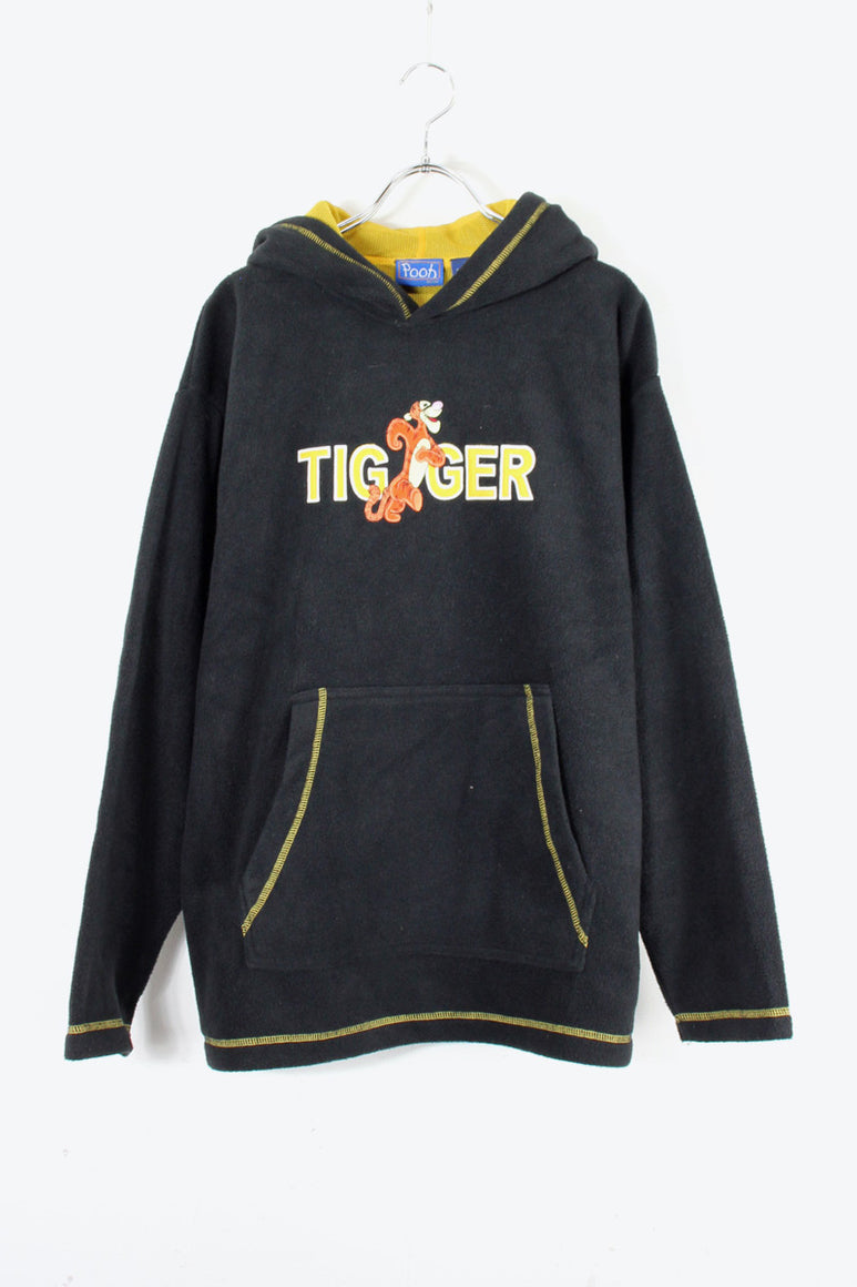 90'S TIGER FLEECE HOODIE / BLACK [SIZE: M USED]